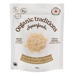 Organic Traditions Flocons De Psyllium Entiers Sans Gluten