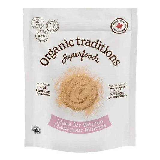Organic Tradition Maca Bio pour Femme avec Probiotiques