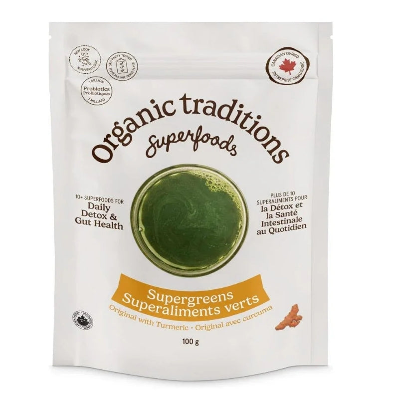 Organic Tradition Superaliments verts - Curcuma & probiotiques
