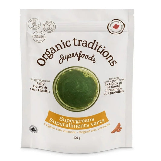 Organic Tradition Superaliments verts - Curcuma & probiotiques
