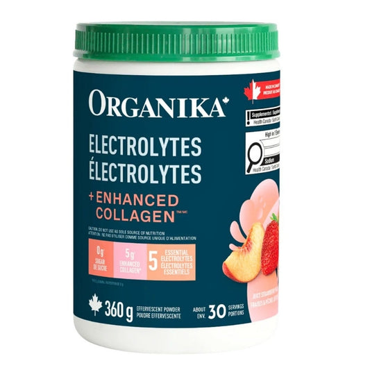 organika Électrolytes + Collagène enrichi - Fraise Pêche Juteuse