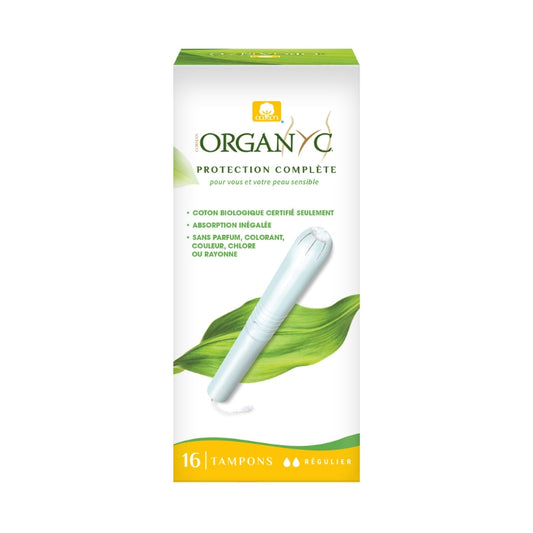 organyc Tampons avec applicateur en carton - Régulier