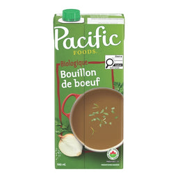 Pacific Foods Bouillon de bœuf biologique 946 ml