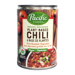 Pacific Foods - Chili à base de plantes - Légumes grillés sur le feu