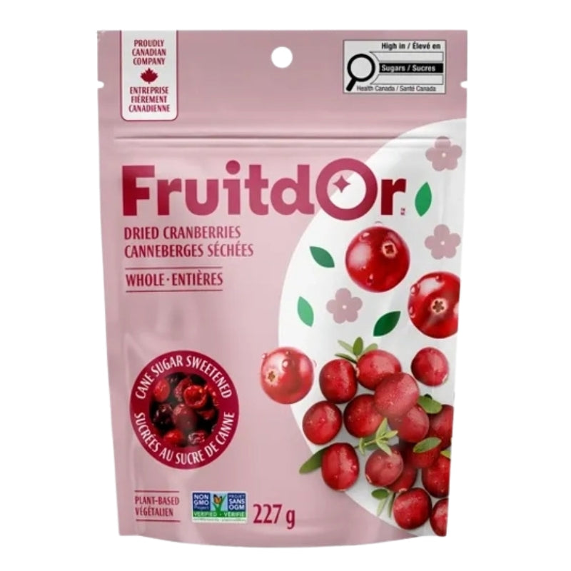 Patience fruit co - Canneberges séchées entières - 227 g