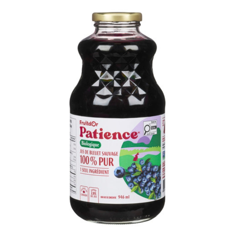 Patience Fruits & co - Jus de Bleuet Sauvage Pur Bio - 946 ml