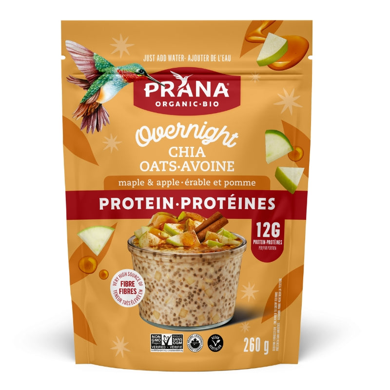 Chia au frigo - Chia-avoine biologique avec Protéines – Érable et pomme
