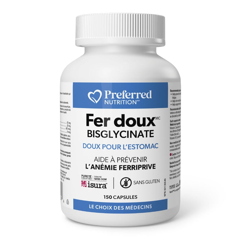 Preferred nutrition - Fer doux - 150 caps