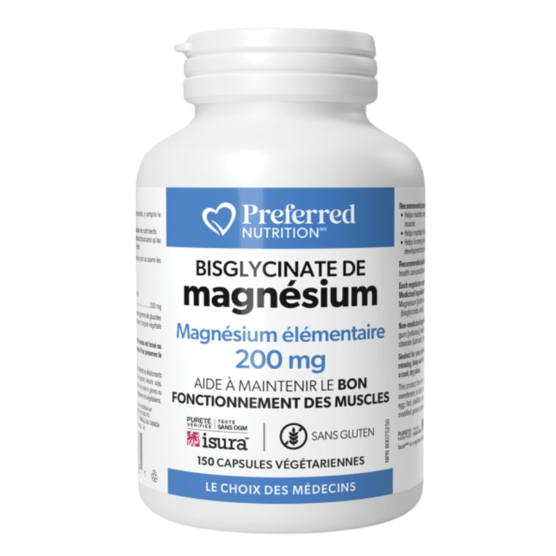 Preferred Nutrition - Magnesium Bisglycinate - 200 mg - 150 caps