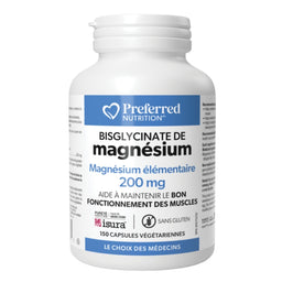 Preferred Nutrition - Magnesium Bisglycinate - 200 mg - 150 caps