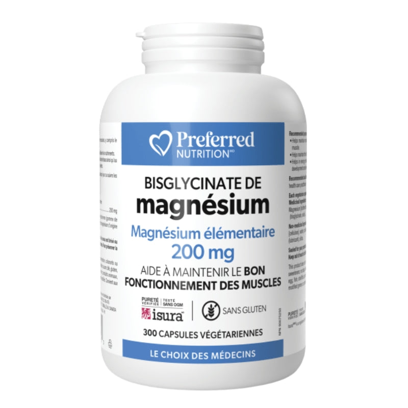 Preferred Nutrition - Magnesium Bisglycinate - 200 mg - 300 caps