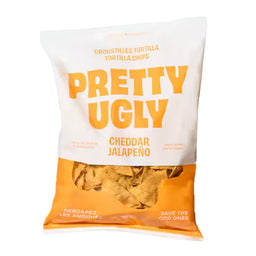 pretty ugly croustilles tortilla-cheddar-jalapenos 300g