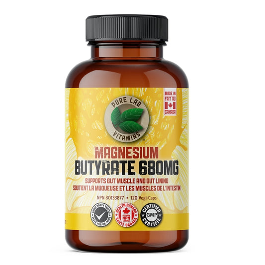 Pure Lab - Magnésium butyrate 680mg - 120 caps