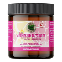 Pure Lab - Magnesium glycinate - Mélange en poudre framboise-citron - 214 g