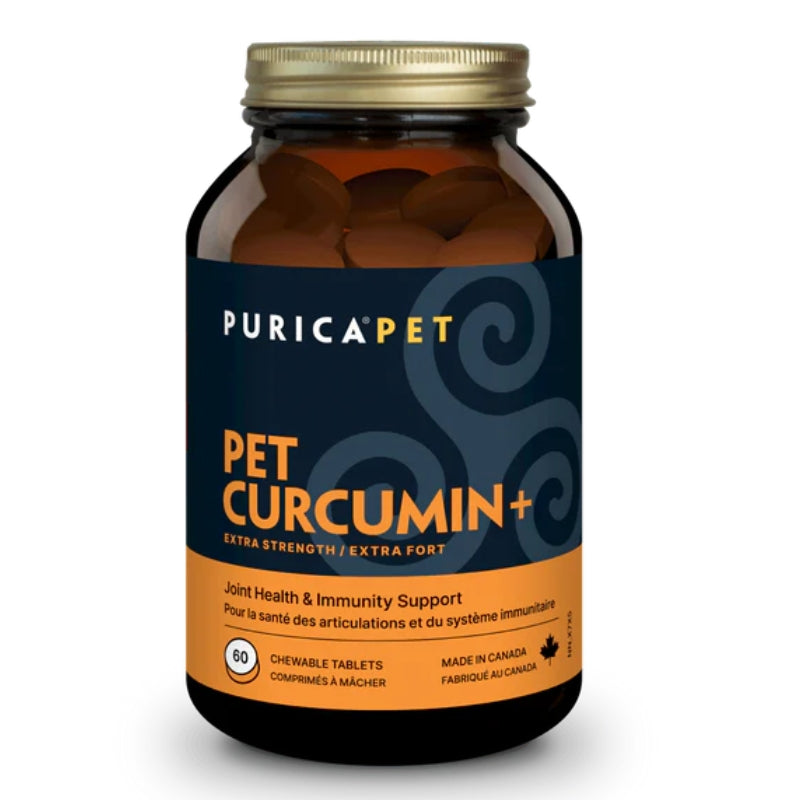 Purica Pets Curcumine + Extra Fort Pour Animaux Articulations et flexibilité Système immunitaire