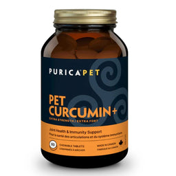 Purica Pets Curcumine + Extra Fort Pour Animaux Articulations et flexibilité Système immunitaire