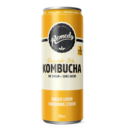 remedy Kombucha Biologique - Gingembre Citron 