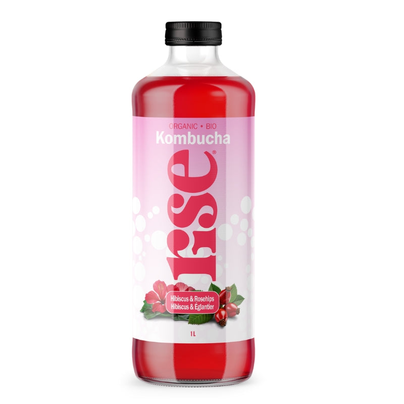 rise Kombucha Hibiscus & Églantier