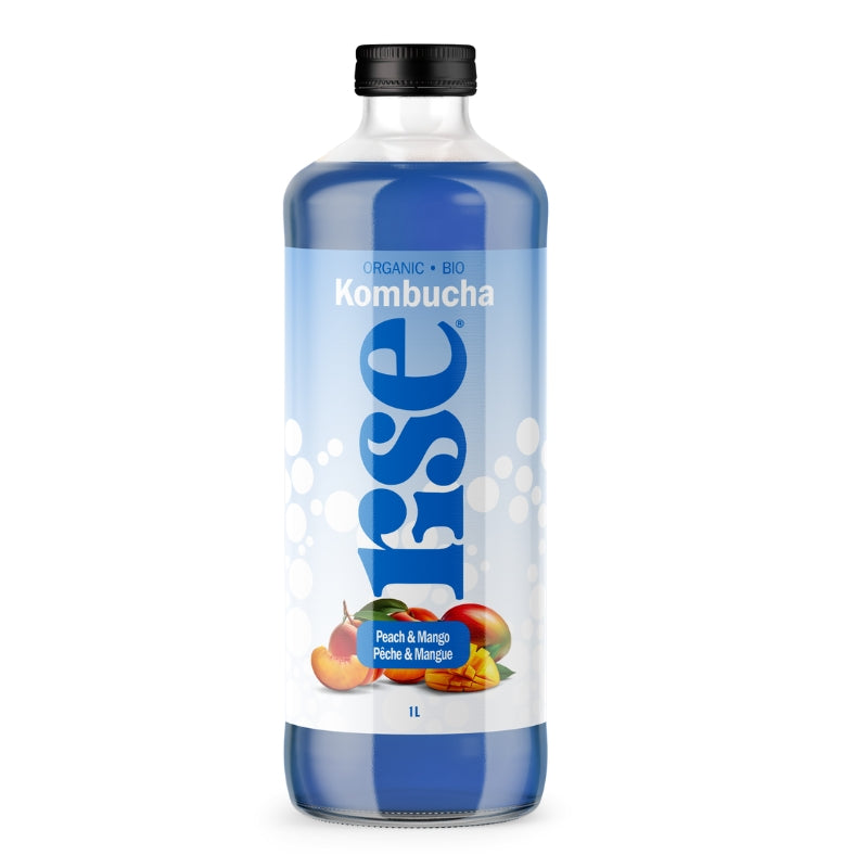 rise Kombucha Pêche et Mangue