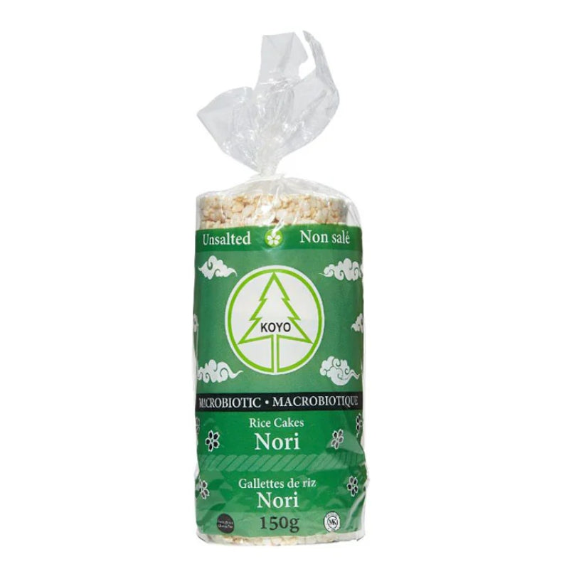 Koyo foods Galettes de Riz Nori Non Salé Rice cakes - Unsalted - Nori seaweed - Organic