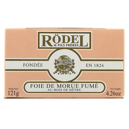 Rödel & fils frères - Foie de morue fumé - au bois de hêtre - 121 g