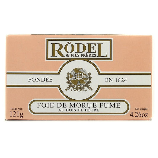 Rödel & fils frères - Foie de morue fumé - au bois de hêtre - 121 g