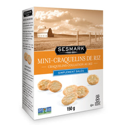 Sesmark - Mini-craquelins de riz salés - 150g