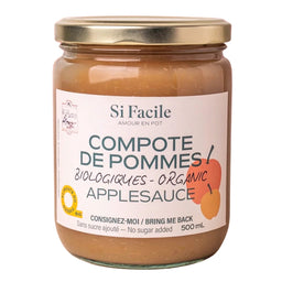 Si Facile - Compote de pommes bio - 500 ml