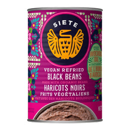 Siete - Haricots noirs frits véganes - 398 ml