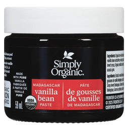 Simply Organic - Pâte de gousse de vanille de Madagascar - 59 ml
