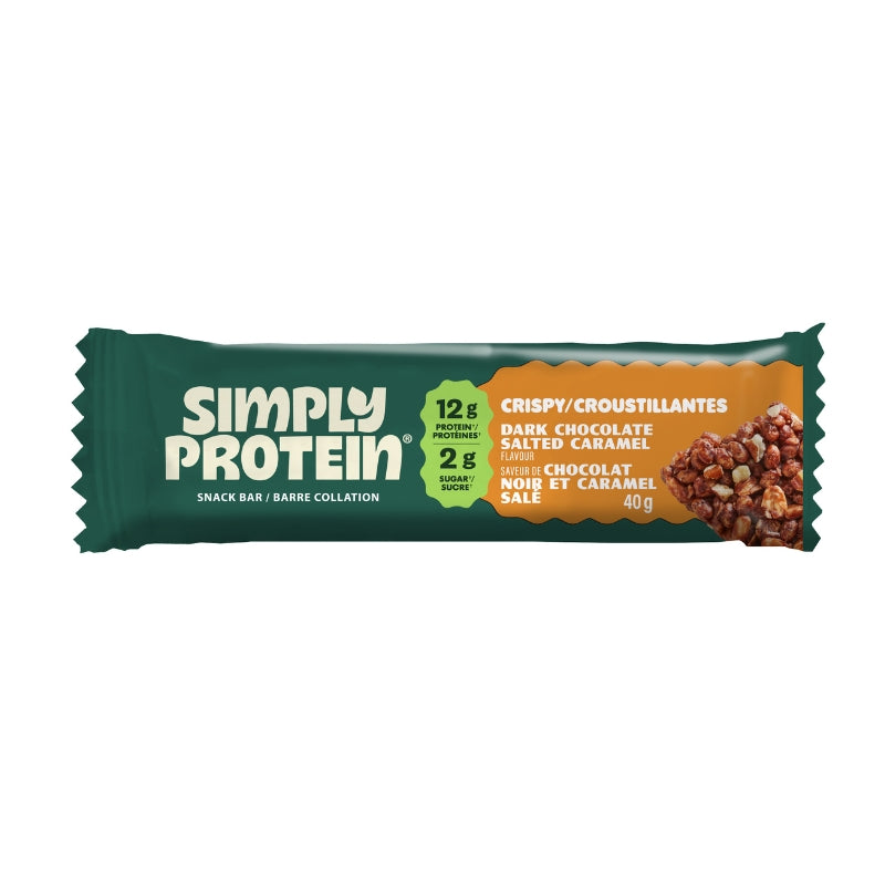 Barre Simply Protein Chocolat Noir Caramel Salé Végane