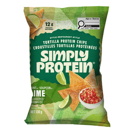 Simply Protein - Croustilles tortillas protéinées - Lime - 130 g