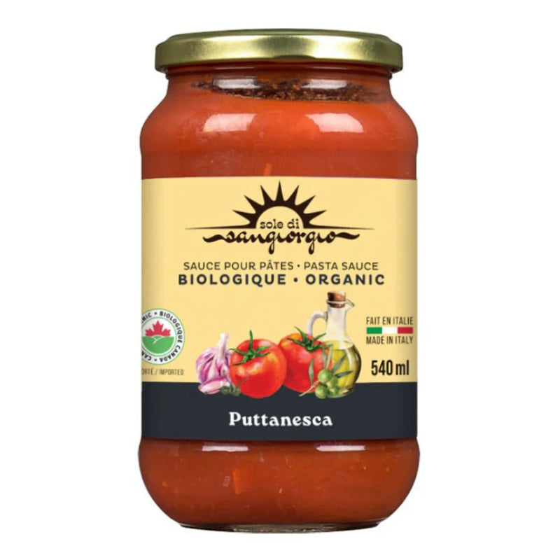 Sole di Sangiorgio - Sauce pour pâtes biologique - Puttanesca - 540 ml