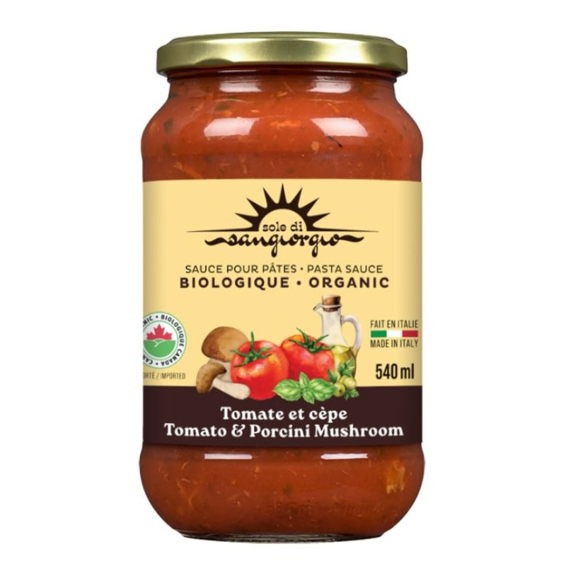 Sole di Sangiorgio - Sauce pour pâtes biologique - Tomate et cèpe - 540 ml