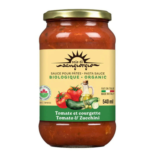 Sole di Sangiorgio - Sauce pour pâtes biologique - Tomate et courgette - 540 ml