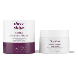 Three ships Soothe masque d'argile - Rose musquée + Vitamine C