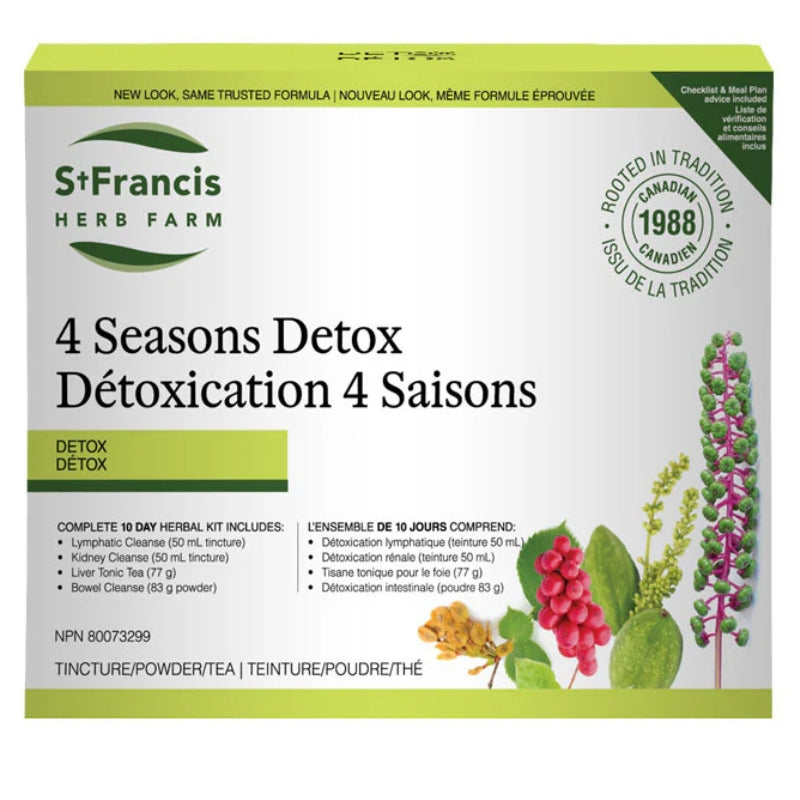 St- Francis - Trousse détoxication 4 saisons - Cure de 10 jours - 1 un