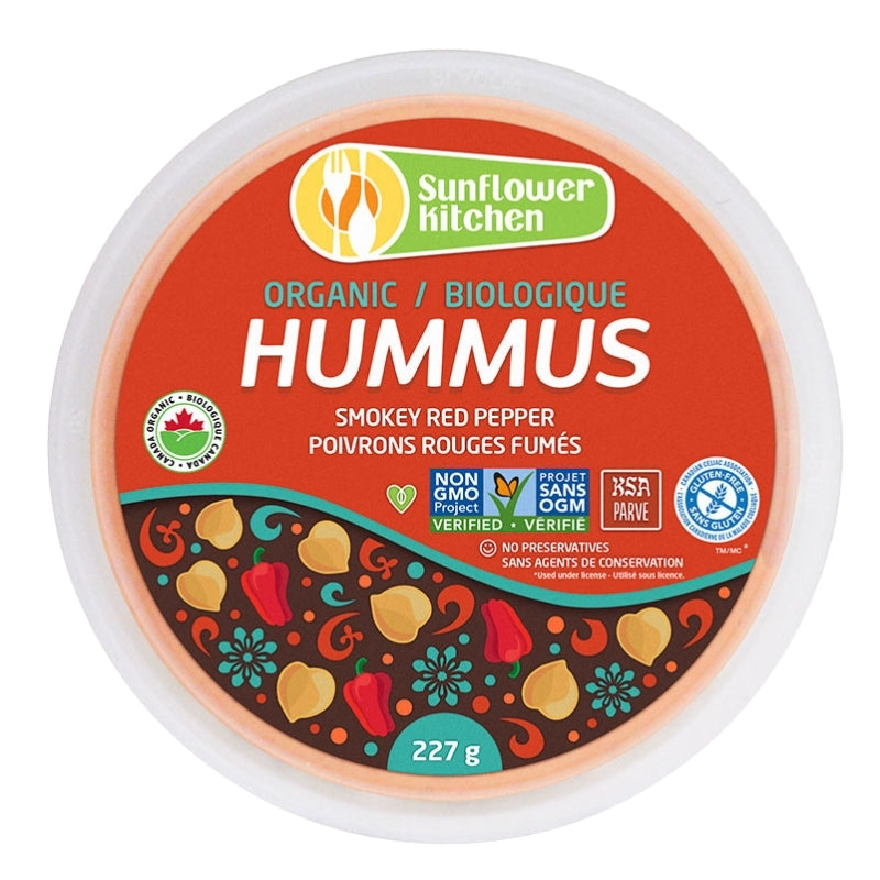Sunflower Kitchen Hummus - Poivrons Rouges Fumés Biologique