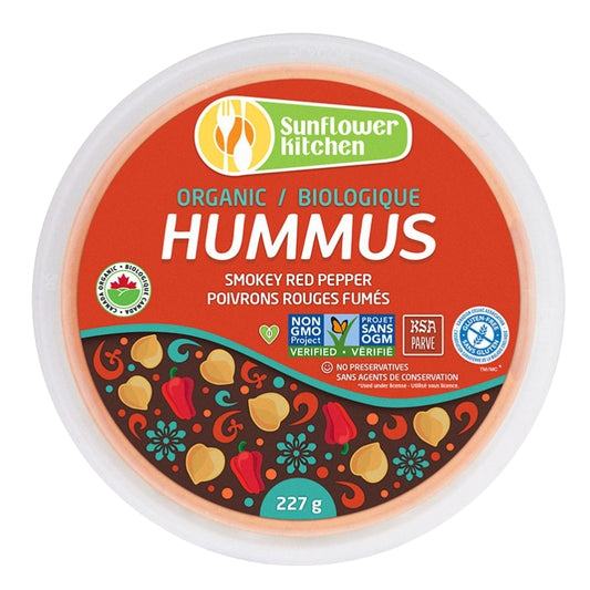 Sunflower Kitchen Hummus - Poivrons Rouges Fumés Biologique