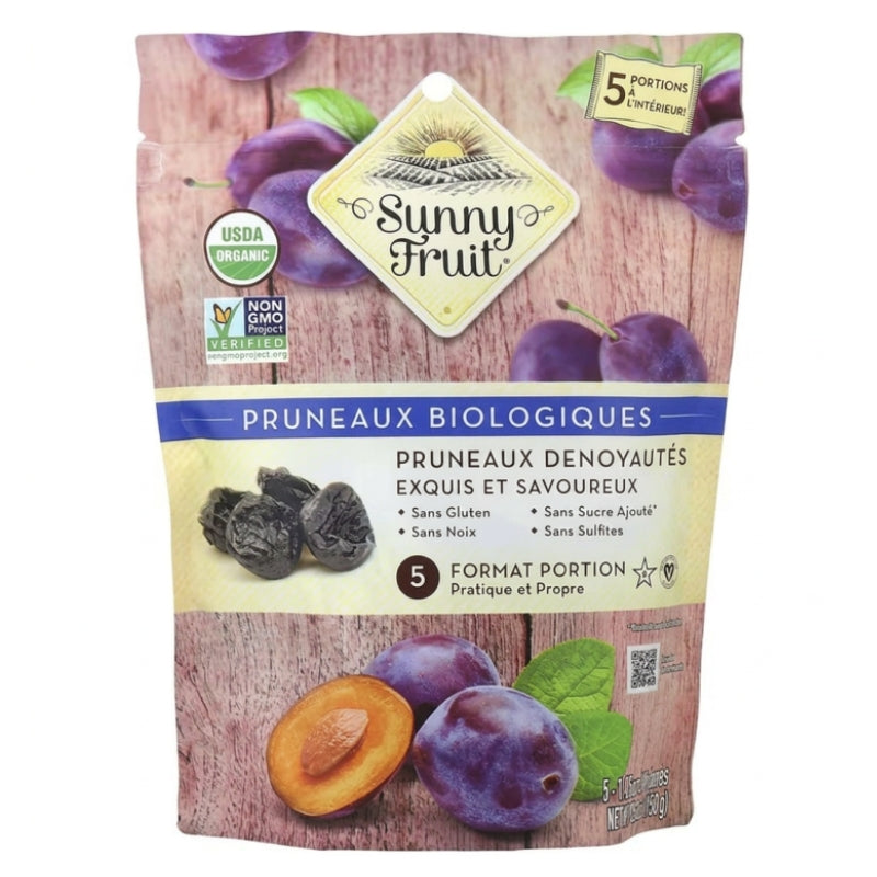 Sunny Fruit - Pruneaux biologiques séchées - 5 X 30g