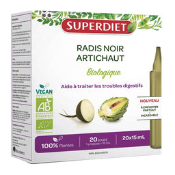 Superdiet Radis noir - Artichaut Bio Black radish - Artichoke Organic