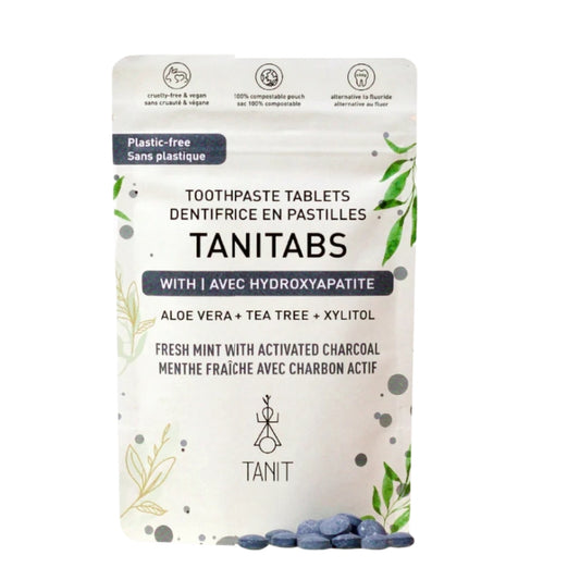 tanit Dentifrice en pastilles Menthe Fraîche + Charbon Actif