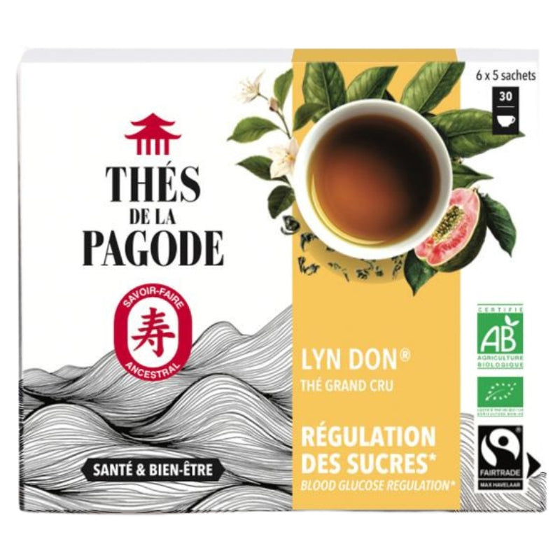 Thés de la Pagode - Thé vert grand cru - Régulations des sucres - 30 sachets