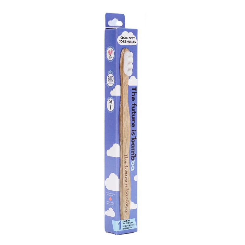 The Future is Bamboo - Brosse à dents - Soies nuages - 1 unité