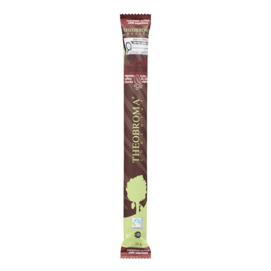 Theobroma - Barre de chocolat noir 72% - Éclats de café espresso - 35 g