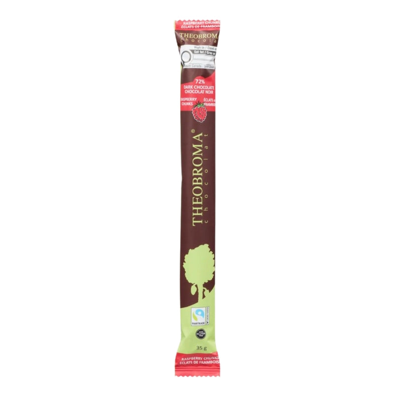 Theobroma - Barre de chocolat noir 72% - Framboises - 35 g