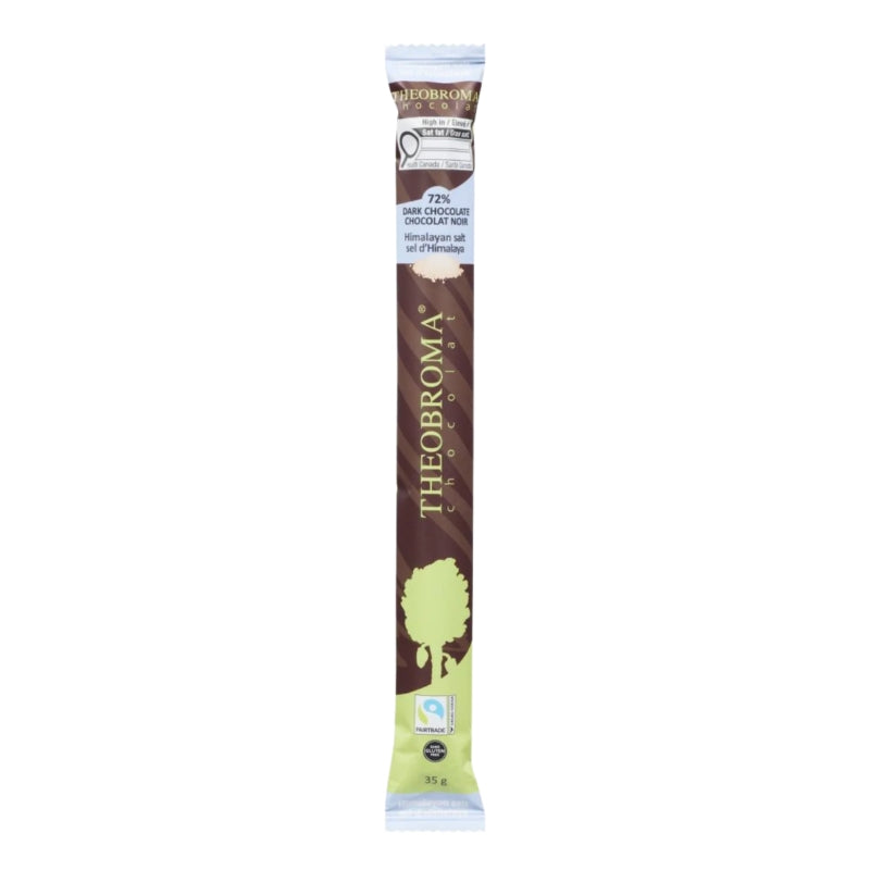 Theobroma - Barre de chocolat noir 72% - Sel d'Himalaya - 35 g