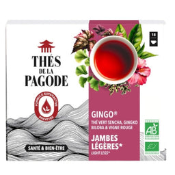 Thés de la Pagode Gingo Thé vert bio - Jambes légères