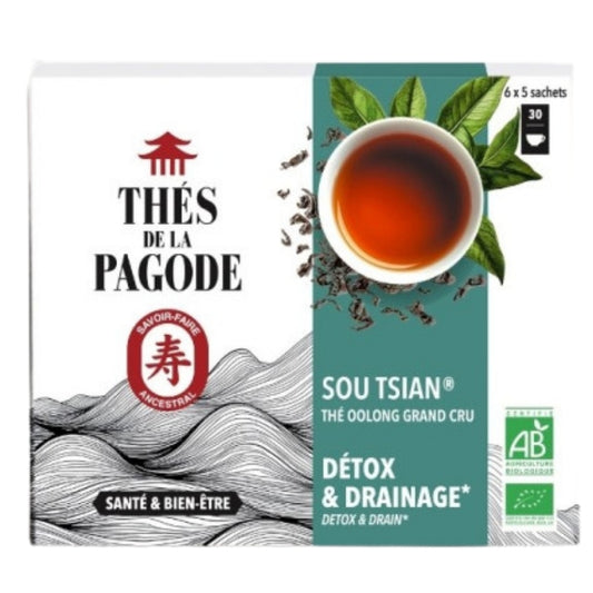 Thé da la pagode Thé wulong - Détox Sou Tsian 30 sachets