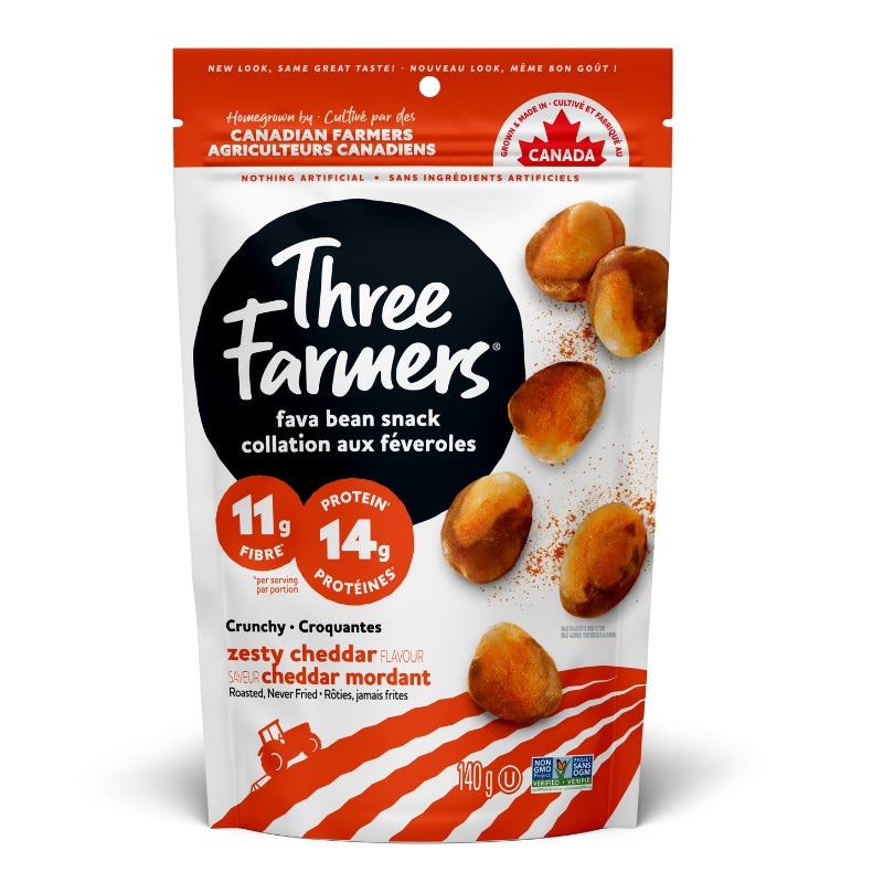 three farmers Fèves rôties au cheddar piquant